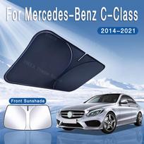 For Mercedes-Benz C-Class W205 2014~2021 Car Sun Visor Front Windshield Sunshade Heat Insulation Summer Cooling Auto Accessories