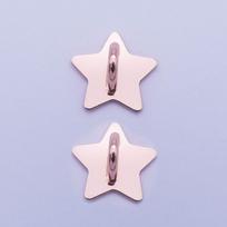 Holder Stand Phone Case Finger Ring Self Adhesive Phone Hook Buckle  DIY Handmade 2Pcs rose red star
