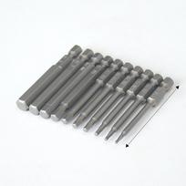 Magnetinis šešiabriaunis lizdinis antgalių rinkinys (H1.5-H8) Pneumatiniams ir elektriniams suktuvams 10PCS OP Bag