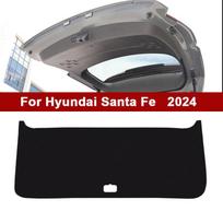 2024 New Car Trunk Mat For Hyundai Santa Fe 2010-2024 Leather Anti-Kick Protective Pad Waterproof Tailgate Cover Interior Modifi Black Santa Fe 2024