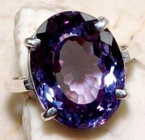 Madingas ovalus violetinis brangakmenio žiedas moterims vestuvinis sužadėtuvių žiedas Elegantiškas papuošalas, dydis 6-10 7