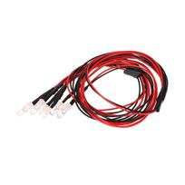 6 LED lemputė 1/10 1/8 Traxxas HSP Redcat RC4WD Tamiya Axial SCX10 D90 HPI RC automobiliui įvairiaspalvis