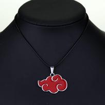 Komiškas animacinis Naruto Akatsuki Raudonojo Debesies Logotipo Karoliai Itachi Uchiha Metaliniai Karoliai Dovanai