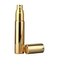 baigeshi 5ml/10ml nešiojamasis kvepalų buteliukas nepralaidus tuščias purškiamas buteliukas UV stiklo pakartotinai užpildomas kvepalų purškiklis kelionėms 10ML auksinė