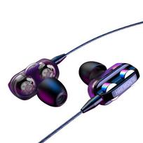 Laidinės ausinės, skirtos Samsung Xiaomi Hifi High Bass 6D Stereo In-Ear Ausinės Ausinės Sportinės ausinės juoda
