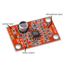 AD828 stereo dinaminio mikrofono išankstinio stiprintuvo plokštė MIC pirminio stiprintuvo modulis DC 3,8 V–15 V