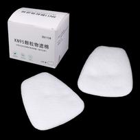 5N11 medvilnės filtrų rinkinys, keičiamas, skirtas 6200/7502/6800 kaukės cheminiam respiratoriui white