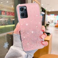 Madingas blizgantis dėklas, skirtas OPPO A5 A9 A15 A15S A16 A16S A52 A53 A54 A72 A73 A74 A93 F17 F19 Reno8 minkštas kristalinis Spakly Bling dangtelis OPPO A5 2020 violetinė