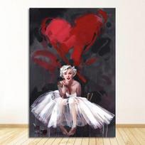 Plakatų sienos nuotraukos, skirtos svetainei Sienų menas namų apdaila Modernus abstraktus be rėmelio Marilyn Monroe Spausdinti Citatos Drobė 21cm×30cm NoFrame