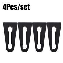 Skirta VW T5 T6 automobilio durų užrakto amortizatoriaus buferiui, vidinio slopintuvo sandariklio garso izoliacijai 4PCS black