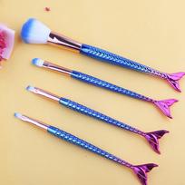 6 Color Gradient Mermaid makiažo šepetėlių rinkinys Kosmetikos pudra akių šešėlių pagrindas skaistalų šepetėlis Soft Beauty Make Up Tool Maquiagem