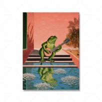 David Hockney spausdinta varlių amžiaus meno nuotrauka Šiuolaikinių plakatų paroda Retro abstrakčių namų dekoravimas 21cm×30cm NoFrame