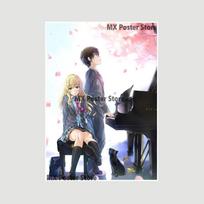 Japonijos anime, jūsų melas balandžio mėnesį Plakatai baltai padengto popieriaus sienų lipdukai Namų dekoras Freska Svetainės baro apdaila Tapyba 30x21cm