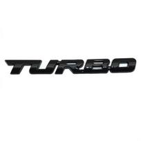 TURBO raidžių metalo lipdukų lipdukas automobilio ženklelio lipdukas Auto emblemos stiliaus dekoras juoda