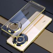 Prabangus padengtas skaidrus dėklas, skirtas Oppo Realme 11 Pro Plus 5 g minkšto silikono permatomas buferio galinis dangtelis Realme11 11pro Realme11pro Realme 11 Pro Plus auksas