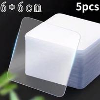 Nano juosta dvipusė nepaliekanti žymių sienos lipdukas kabliukams galingas lipdukas daugiafunkcinis vonios kambario lipnus neslystantis sieninis padėklas white