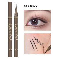 Ultra Fine Eyeliner Ultra Fine, minkštos vilnos vandeniui atsparus ir nesitepantis susukantis šilkaverpių rašiklis Skystas akių pieštukas Greitai džiūstantis ilgai išliekantis makiažas beige