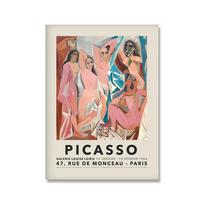 Abstraktus Vintažinis Paveikslas Pablo Picasso Parodos Drobės Plakatai ir Spaudiniai Muziejus Moderni Galerija Sienų Menas Paveikslas Namų Dekoravimas 21x30cm No Framed