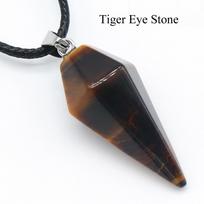 1vnt Energy natūralaus akmens kūgio karoliai pakabukas, geometrinis stilius Reiki gydomieji krištolo kaklo karoliai moterims vyrams kalėdiniai papuošalai dovanos 1Pc/31×14mm