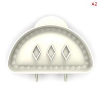 Classic Mini Handmade Pie Molds Dough Press Mold Tool Cookie Cutters Baking Mold 118x65x43mm white