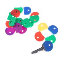 10Pcs  Mixed Color Soft Key Top Cap Cap Key Ring Id Tag Label MIT 10pcs green