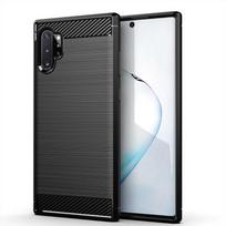 Telefono dėklas, skirtas Samsung Note 10 Plus anglies pluošto smūgiams atsparus dėklas, skirtas Galaxy Note10 plus pilnai apsauginis galinis dangtelis Coque Fundas Samsung Note10 Plus juoda