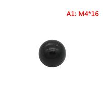 Juodas plastikinis M4/M5/M6/M8/M10/M12 sriegio rutulio formos galvutės suveržimo veržlių rankenėlė as the picture