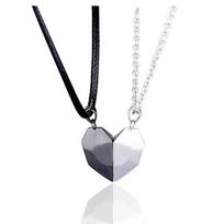 2 vnt Lovers širdies pakabukas pora karoliai Magnetinis širdies žavesys karoliai Valentino dienos dovana