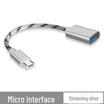 Dvigubas OTG adapteris: Type-C į USB, skirtas Android - Prijunkite USB atmintinę, pelę ir klaviatūrą Android Micro Port Single Port