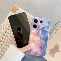 Marmurinis dėklas, skirtas iPhone Samsung A55 M34 S24 Xiaomi Redmi 13 Pro 14C Huawei Honor 200 smūgiams atsparus telefono buferis TPU, nesubraižytas skaidrus galinis dangtelis Samsung Galaxy S20 FE
