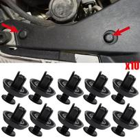 10x automatinių skydelio kniedžių tvirtinimo buferio purvasaugių dangtelio fiksuoti spaustukai, skirti „Toyota Chr Corolla Avensis T25 Camry Lexus RX 9046707211“ white