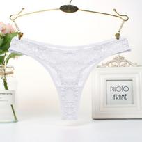 European & American Lace Thong: Sexy, Low-Waist, Tempting & Breathable Cotton Crotch Underwear for Women L balta