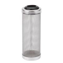 Akvariumo bakas Nerūdijančio plieno tinklelio filtras Dėklas Dangtelis Apsaugoti krevetes, žuvis (S Dia. 12 mm)