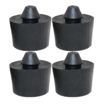 4X Automobilio Salono Durų Apsauginė Pagalvėlė Apsaugai nuo Smūgių Guminis Buferinis Stabdymo Blokas Vw Bora C-Trek Golf Scirocco Sharan Viloran Seat Alhambra 4X black