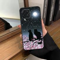 Juodo Katino Veido Kačiuko Dėklas Skirtas Samsung Galaxy M12 M22 M32 M52 M13 M23 M33 M53 M20 M21 M31 M51 M14 M34 M54 M30s Samsung M20