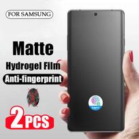 2 vnt. matinės hidrogelio plėvelės, skirtos Samsung Galaxy S25 S24 S23 S22 Ultra S21 Plus S20 FE be pirštų atspaudų ekrano apsaugos, skirtos Galaxy S25 Ultra For Samsung S24 Ultra