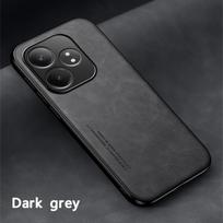Magnetinis dėklas su odos pojūčiu Realme GT 7 Pro GT 6 6T GT6 Neo6 SE Apsauginis dėklas Smūgiams atsparus Coque Funda Capa Realme GT 6 tamsiai pilka spalva