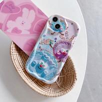 Silicone Case for Xiaomi Redmi Note 14 13 Samsung A56 A26 A36 Oppo A3 A5 Pro Tecno Spark 30C Funda Cartoon Snowman Painting Cover Soft TPU Bumper Infinix Hot 10 Play pink