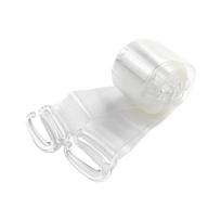 Nematomos neslystančios elastinės liemenėlės petnešėlės moterims Transparent Strap Width 1.0cm white