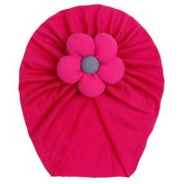2023 Autumn Kids' Creative Comfort Flower Pullover Hat rožinė raudona spalva
