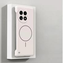 Magnetinis berėmis smūgiams atsparus dėklas OnePlus 13R 13 12R Ace 5 Pro Ace 3Pro Magsafe belaidžiam įkrovimui itin plonas kietas PC dangtelis OnePlus Ace 5 Pro balta