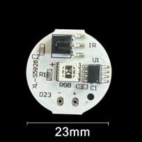 5V žemos įtampos LED šviesos plokštės spalvos RGB lempų plokštė 3W spalvingas gradiento šaltinis IR 24 klavišų belaidis nuotolinio valdymo jungiklis įjungimas/išjungimas valdymas 23mm
