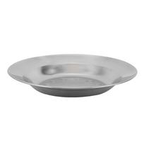 Nerūdijančio plieno lėkštė Stora metalinė daugiafunkcinė apvali vakarienės lėkštė namams, restoranui 16cm/6.3in