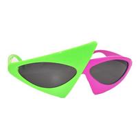 Party Glasses Hip Hop Pink Green Sunglasses Music Festival Triangle Glasses Funny. gray