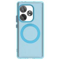 For Realme GT6 Global Case Magsafe Wireless Charging Cover Realme GT6 Global Case Shockproof Matte TPU Bumper Realme GT6 Global For RealmeGT6 Global mėlyna