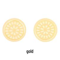 Gėlės formos blakstienų priauginimo klijų lašintuvų paletės - 100 vnt. pakuotė Flower-shaped Palette (No Base) 100 pcs auksas