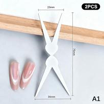 Naujas prancūziškas dvipusis prancūziško katės akies magnetinis įrankis Y formos plokštelė magnetinis pagalbinis įrankis gelinio lako magnetinis strypo įrankis pasidaryk pats A1 gray