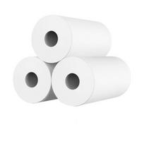Nešiojamas terminis spausdintuvas Mini spausdinimo nuotraukų kišeninis etikečių spausdintuvas 58 mm spausdinimas Belaidis BT suderinamas Android IOS spausdintuvai White-3PCS