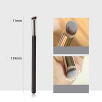 Makeup Brushes Foundation Concealer kampinis besiūlis dangtelis Sintetinis tamsus apskritimas skystas kremas Kosmetika Contour Brush Grožio priemonė 170Foundation Brush gray