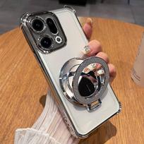 Telefono dėklas Honor 400 Smart Lite 200Pro 300 100 90 80 70 60 50SE Blyksintis Veidrodėlis Magnetinis Laikiklis Smūgius Sugeriantis Minkštas Silikonas For Honor 400 Pro